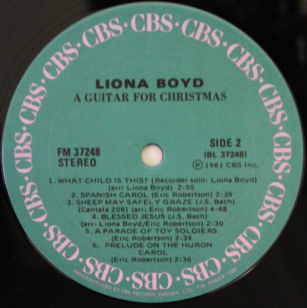 Liona Boyd - A Guitar For Christmas = Une Guitare Pour Noël = Eine Gitarre Für Weihnachten - 1981