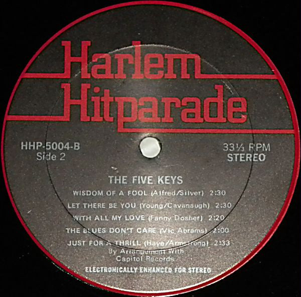 Five Keys, The - The Connoisseur Collection Of The Five Keys - 1972