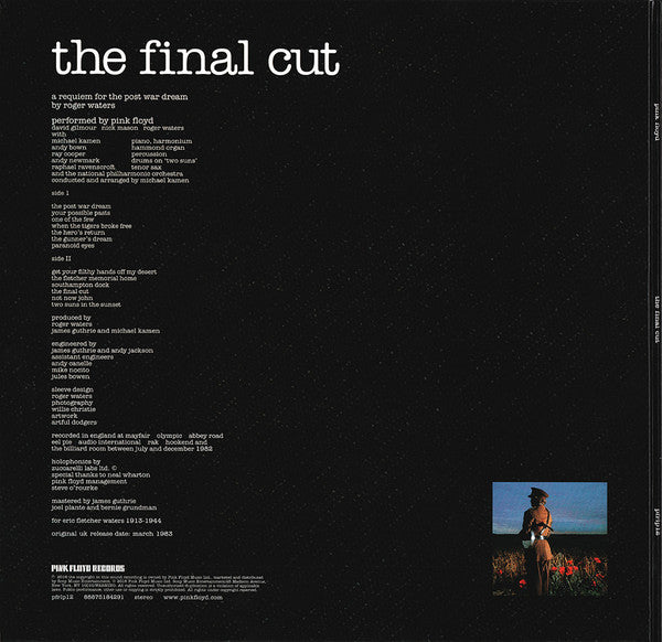 Pink Floyd - The Final Cut - 2017