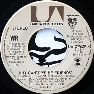 War - Why Can't We Be Friends? - 1975