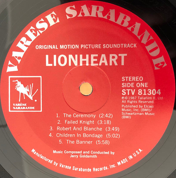 Jerry Goldsmith - Lionheart (Original Motion Picture Soundtrack)