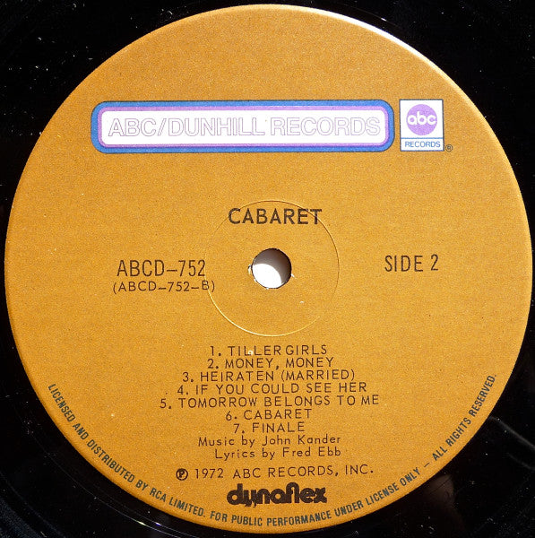 Unknown Artist - Cabaret (Original Sound Track Recording)