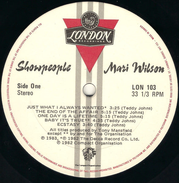 Mari Wilson - Showpeople