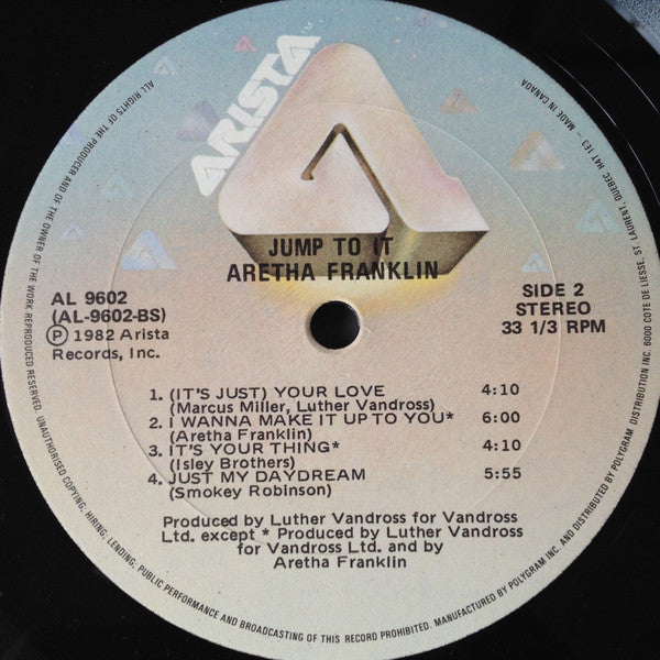 Aretha Franklin - Jump To It - 1982