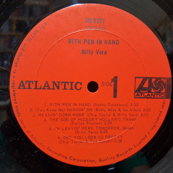 Billy Vera - With Pen In Hand