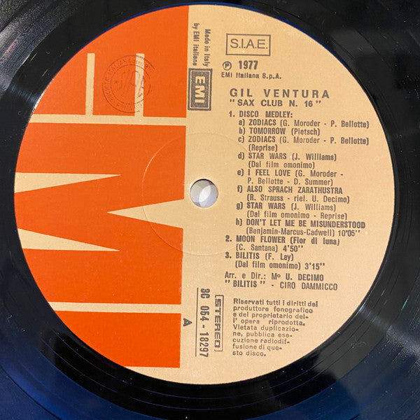 Gil Ventura - Sax Club N.16 - 1977