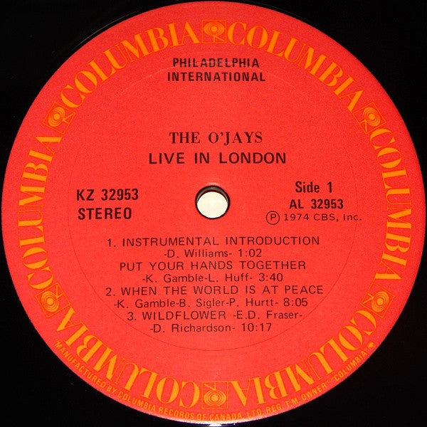 The O'Jays - The O'Jays Live In London