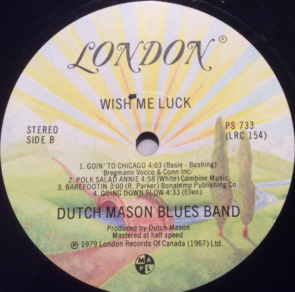 Dutch Mason Blues Band - Wish Me Luck - 1979