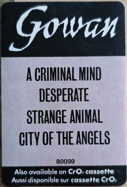 Gowan - Strange Animal - 1985