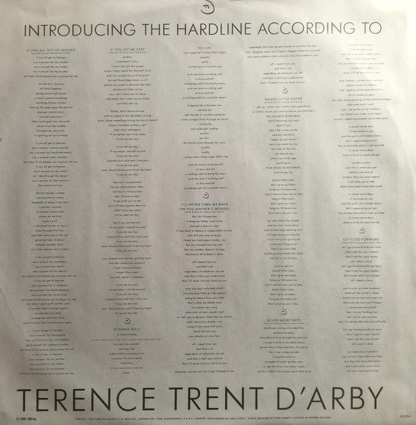 Terence Trent D'Arby - Introducing The Hardline According To Terence Trent D'Arby - 1987