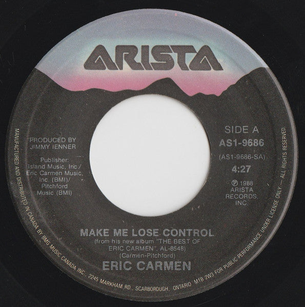Eric Carmen - Make Me Lose Control - 1988