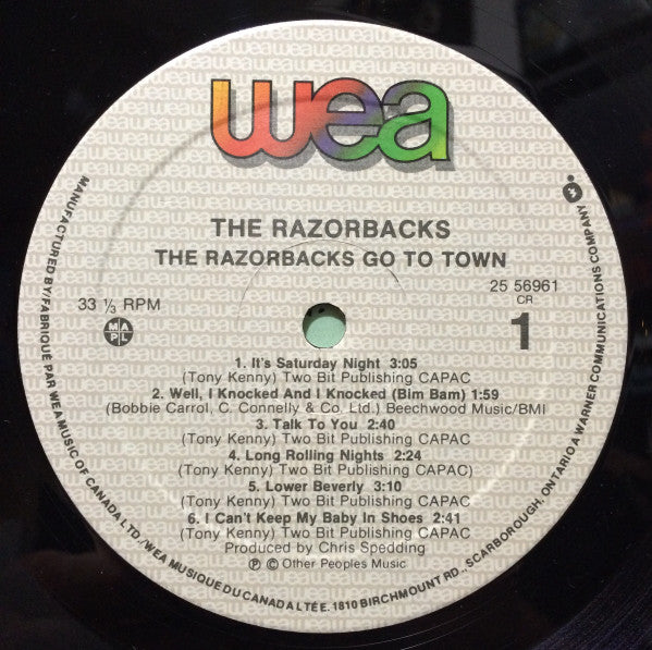 Razorbacks (2), The - Go To Town - 1988