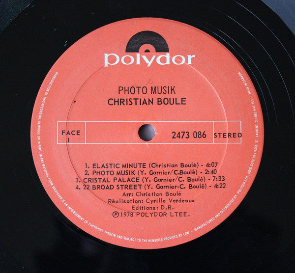 Christian Boulé - Photo Musik