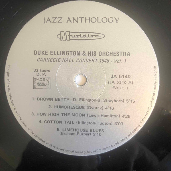 Duke Ellington And His Orchestra - Carnegie Hall Concert 1948, Vol 1