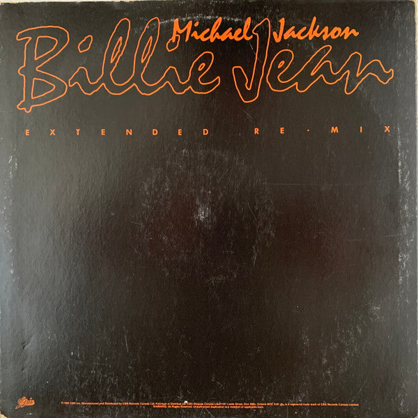 Michael Jackson - Billie Jean (Extended Re-mix) - 1984