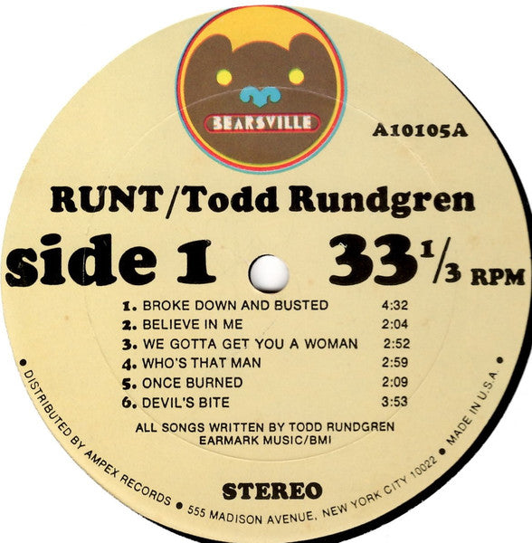 Todd Rundgren - Runt - 1971