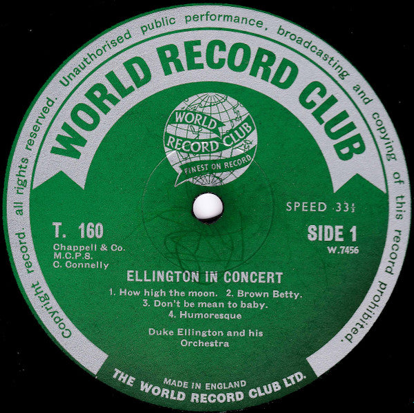 Duke Ellington - Ellington In Concert Vinyl Record