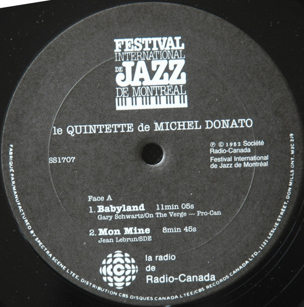 Le Quintette de Michel Donato - Le Quintette de Michel Donato - 1982
