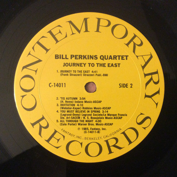 Bill Perkins Quartet, The - Journey To The East - 1985
