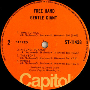 Gentle Giant - Free Hand - 1975