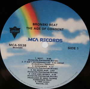 Bronski Beat - The Age Of Consent Vinyl Record