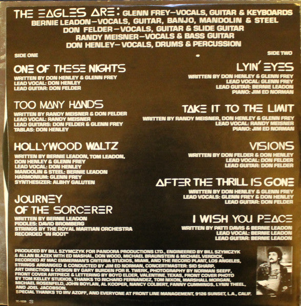 Eagles - One Of These Nights Vinyl Record