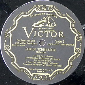 Nilsson - Son Of Schmilsson Vinyl Record