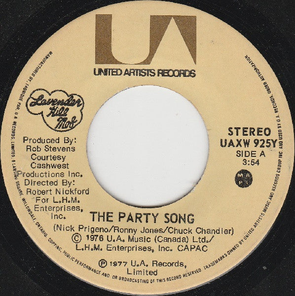 Lavender Hill Mob - The Party Song / Nazz Are Blue