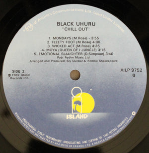 Black Uhuru - Chill Out - 1982