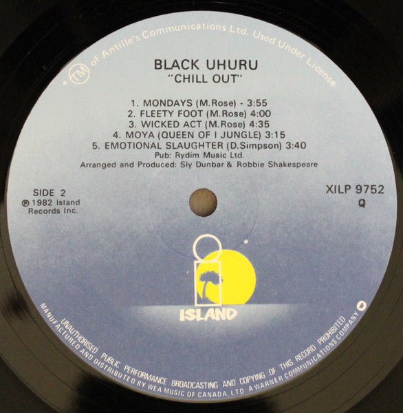 Black Uhuru - Chill Out - 1982