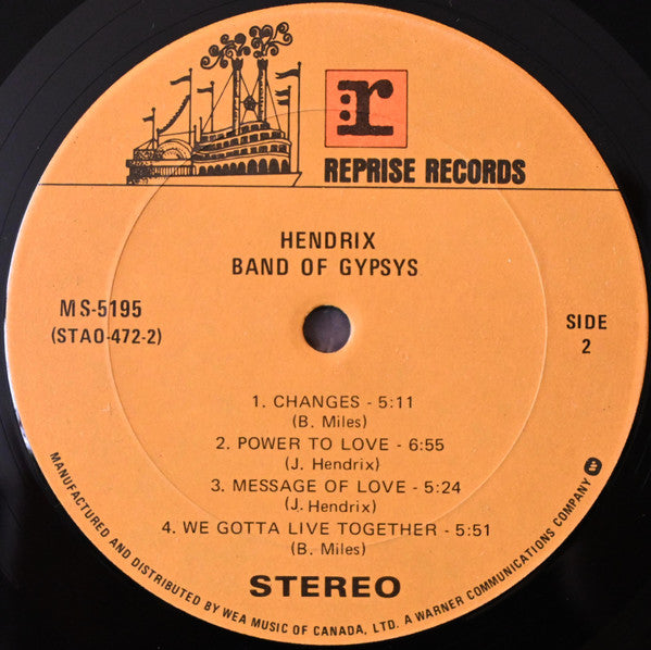 Jimi Hendrix - Band Of Gypsys - 1974