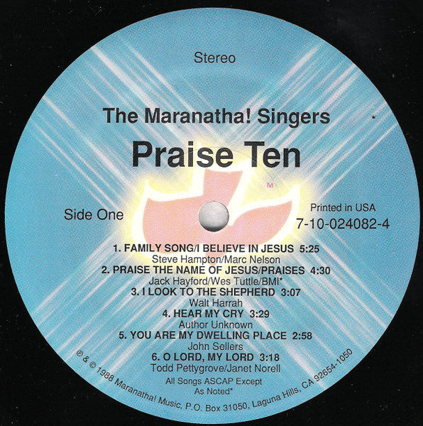 Maranatha Singers, The - Praise Ten - 1988