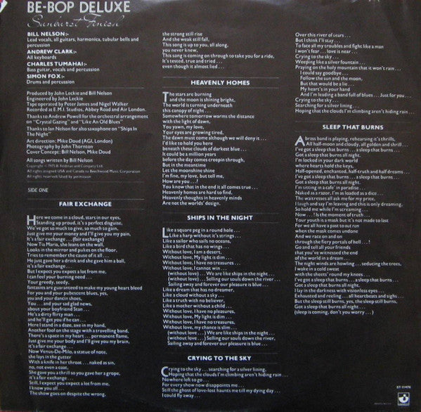 Be Bop Deluxe - Sunburst Finish