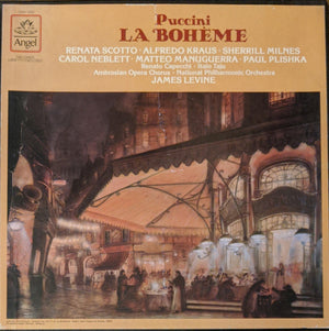 Giacomo Puccini - Renata Scotto, Alfredo Kraus, Sherrill Milnes, Carol Neblett, Matteo Manuguerra, Paul Plishka, Renato Capecchi, Italo Tajo, Ambrosian Opera Chorus, The, National Philharmonic Orchestra, James Levine - La Bohème - 1980