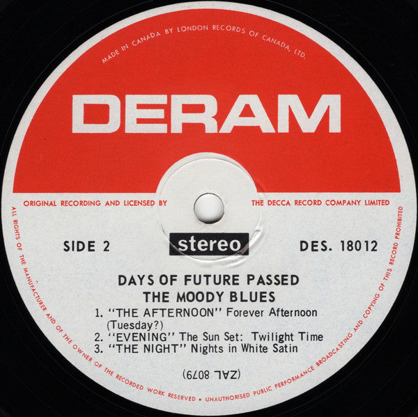 Moody Blues, The With London Festival Orchestra Conducted By Peter Knight - Days Of Future Passed - 1967