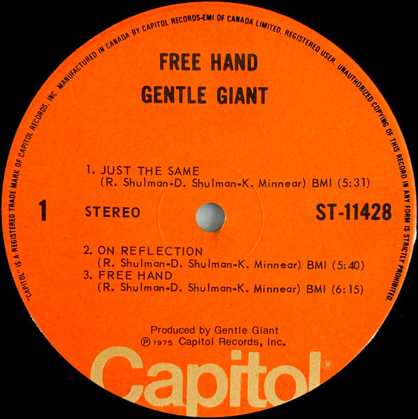 Gentle Giant - Free Hand - 1975