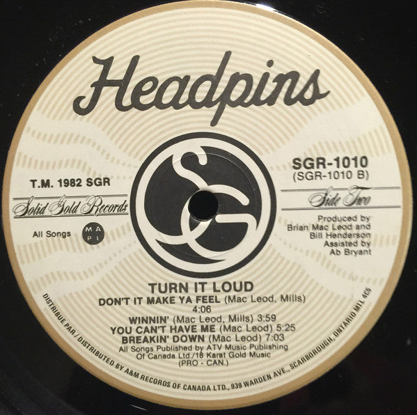 Headpins - Turn It Loud - 1982