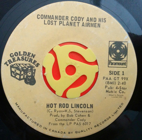 Commander Cody And His Lost Planet Airmen - Hot Rod Lincoln - 1972