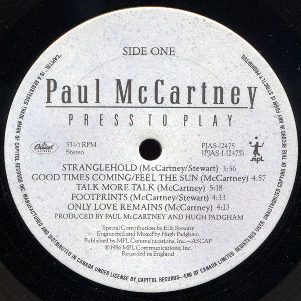 Paul McCartney - Press To Play