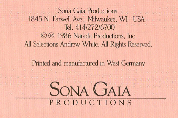 Andrew White - Conversations - 1986