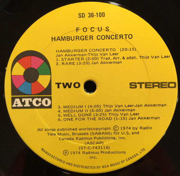 Focus - Hamburger Concerto - 1974