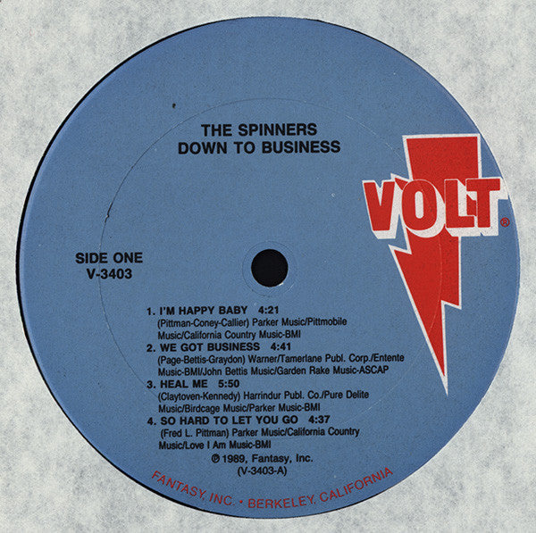Spinners - Down To Business - 1989