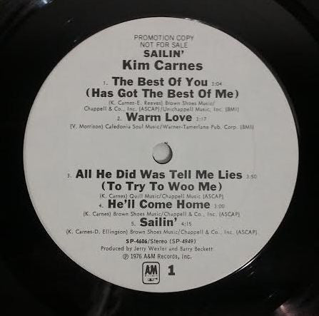 Kim Carnes - Sailin'