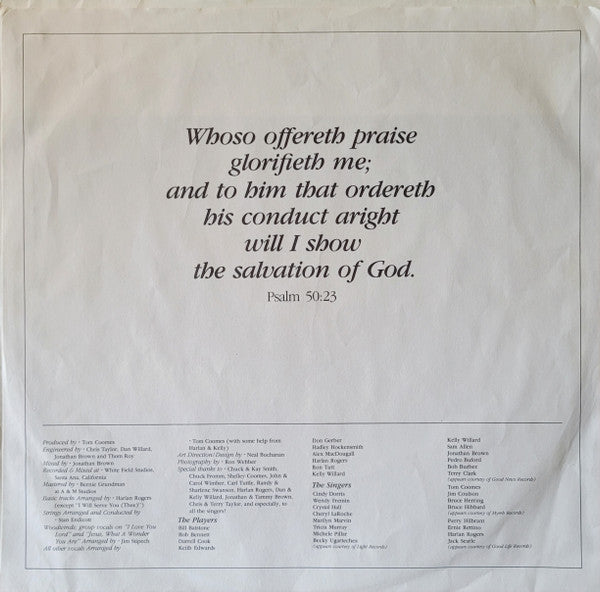 Maranatha Singers, The - In His Time:  Praise 4 - 1980