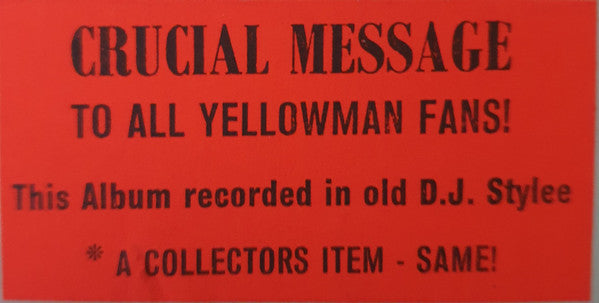 Yellowman - Confessions - 1983