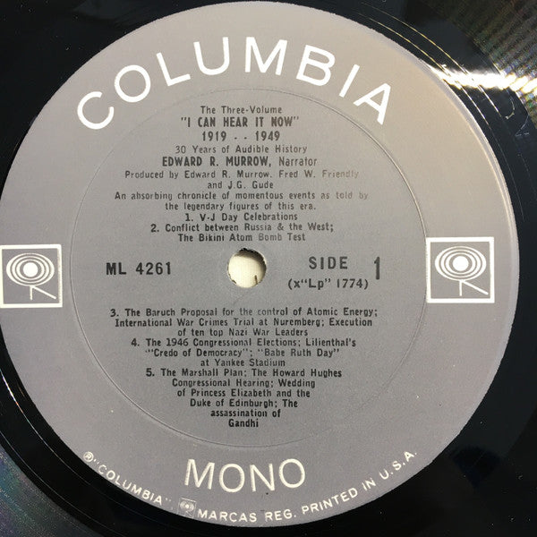 Edward R. Murrow - "I Can Hear It Now" 1919-1949