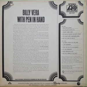 Billy Vera - With Pen In Hand