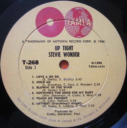 Stevie Wonder - Up-Tight Vinyl Record