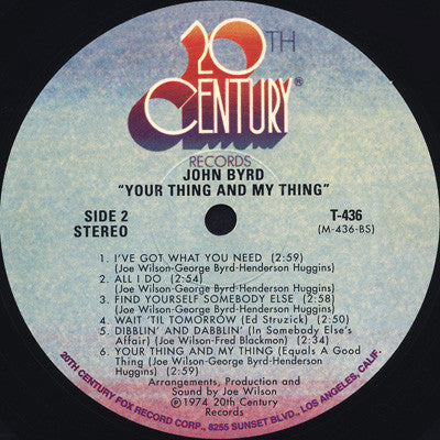 John Byrd - Your Thing And My Thing -