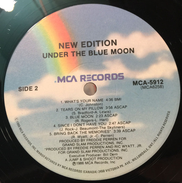 New Edition - Under The Blue Moon Vinyl Record